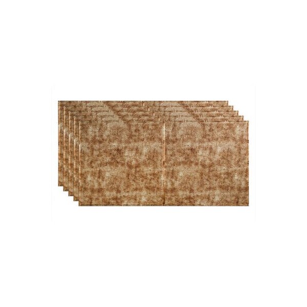 Acoustic Ceiling Products Fasade Border Fill - 48-3/8" x 24-3/8" PVC Glue Up Tile in Bermuda Bronze - PG5617 PG5617 - main